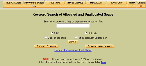 keyword search