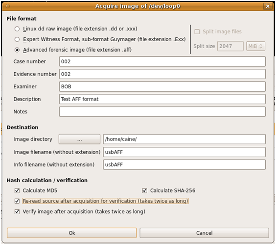 Advanced Forensic Format